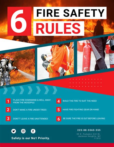 Fire Safety Flyer Templates